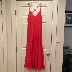 Anthropologie maxi spaghetti strap dress